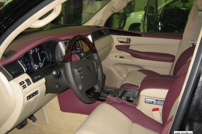 Перетяжка салона Lexus 570 (другой стиль)