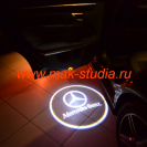 Лазерная проекция логотипа автомобиля